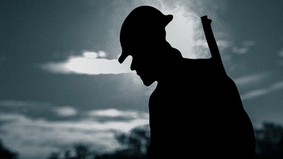 Stowe Gardens soldier silhouette