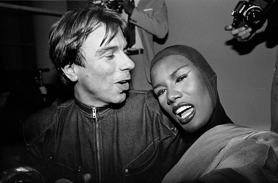 Mugler with Grace Jones in 1980