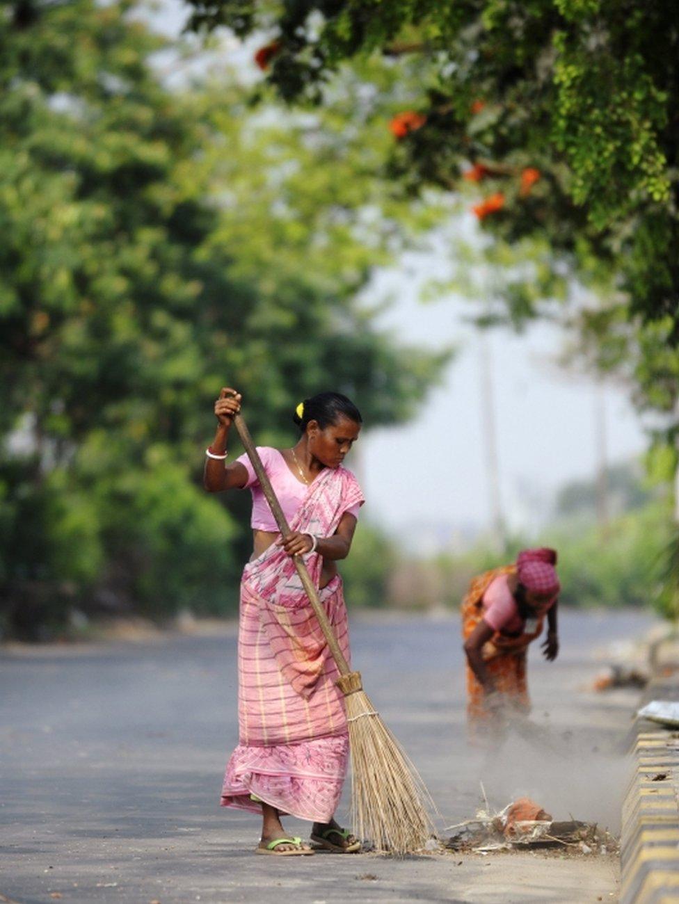 File photo of India worker