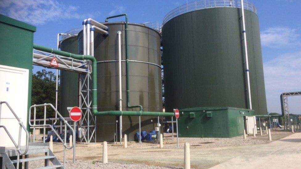 Anaerobic digestion tanks