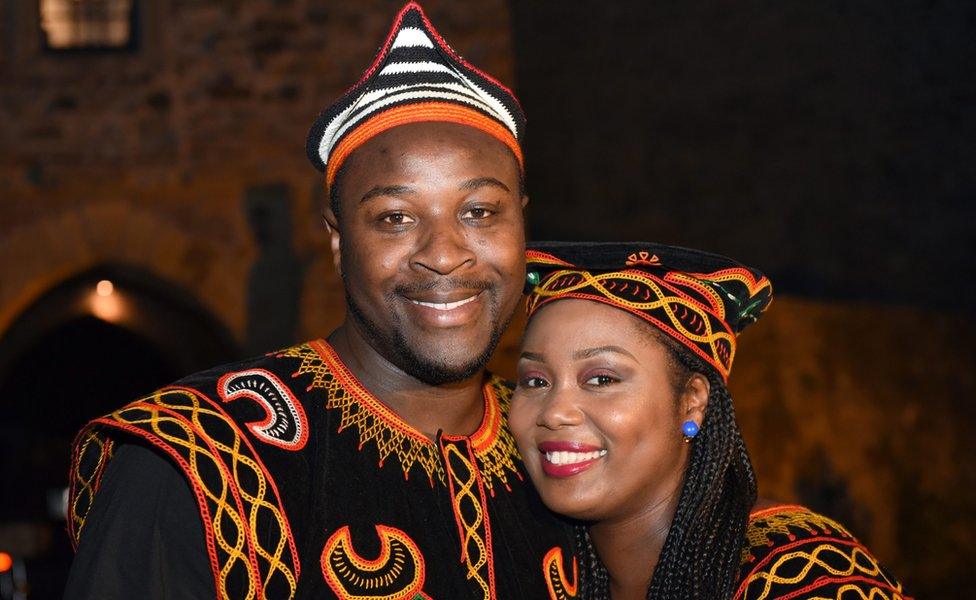 Samuel Awasum and his wife Jacinta Awusa Awasum in Ratingen , Germany - Monday 12 Septembe 2016