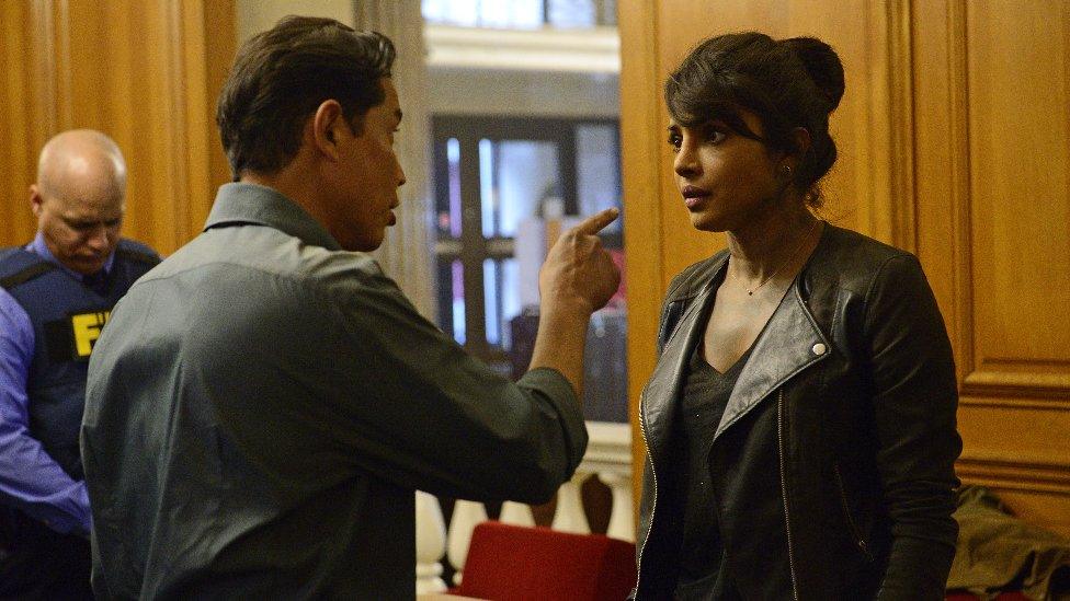 A scene featuring Priyanka Chopra in Quantico