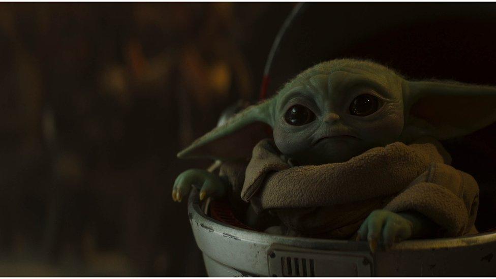 baby Yoda still from The Mandalorian.