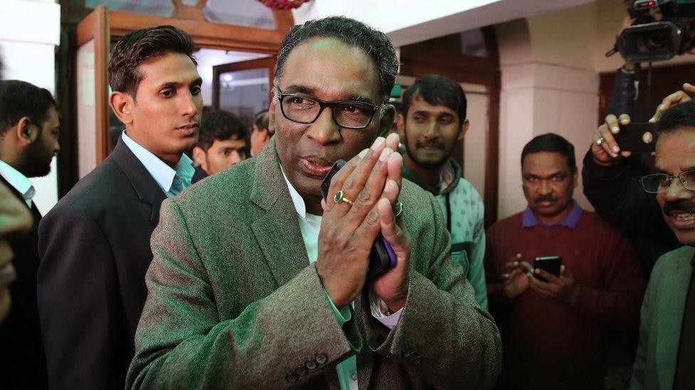 Justice Jasti Chelameswar at the news conference