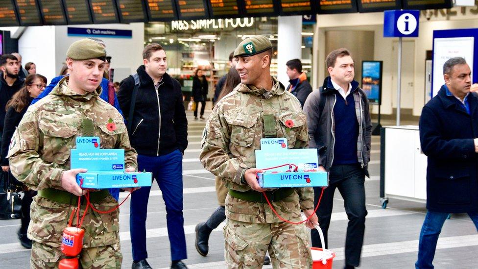 Soldiers at New Street