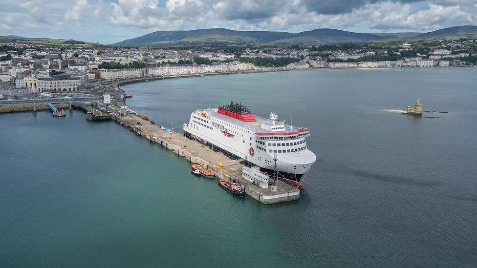 The Manxman berthed at Victoria Pier