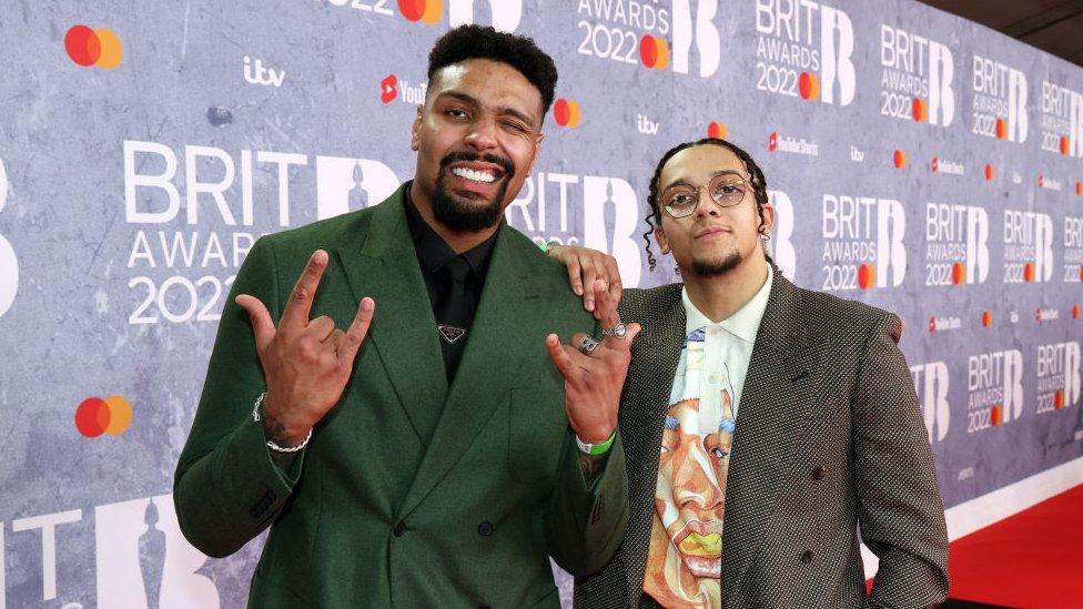 Jordan Banjo with his brother Perri