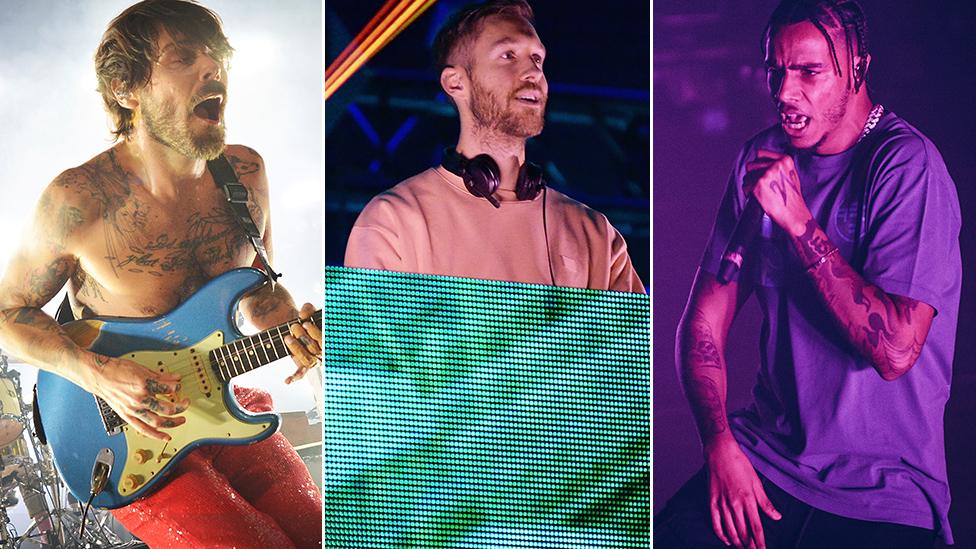 Biffy Clyro, Calvin Harris and AJ Tracey