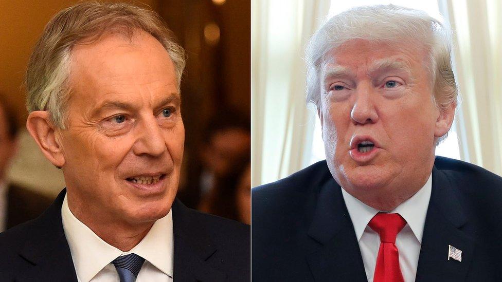 Tony Blair, Donald Trump