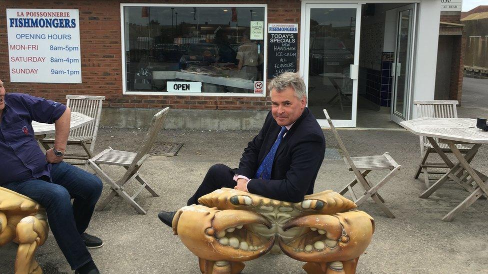 Tim Loughton in his Shoreham constituency