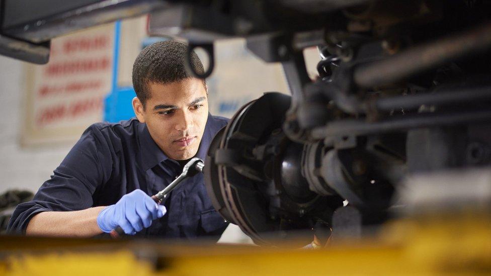 A student on a work placement