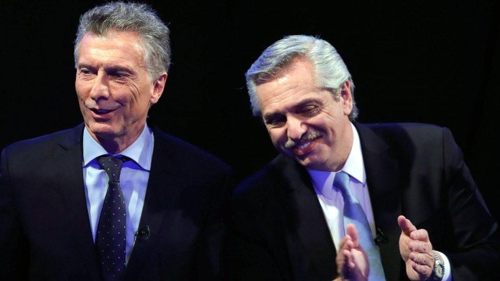 Mauricio Macri and Alberto Fernández