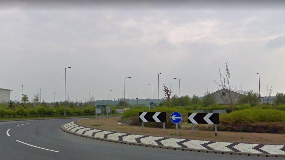 Roundabout in Grimethorpe