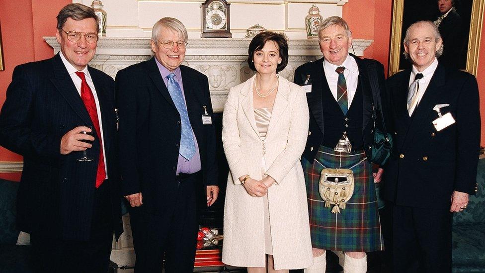 From left: Stephen Westaby, Peter Houghton, Cherie Blair, Jim Braid & Robert Jarvik