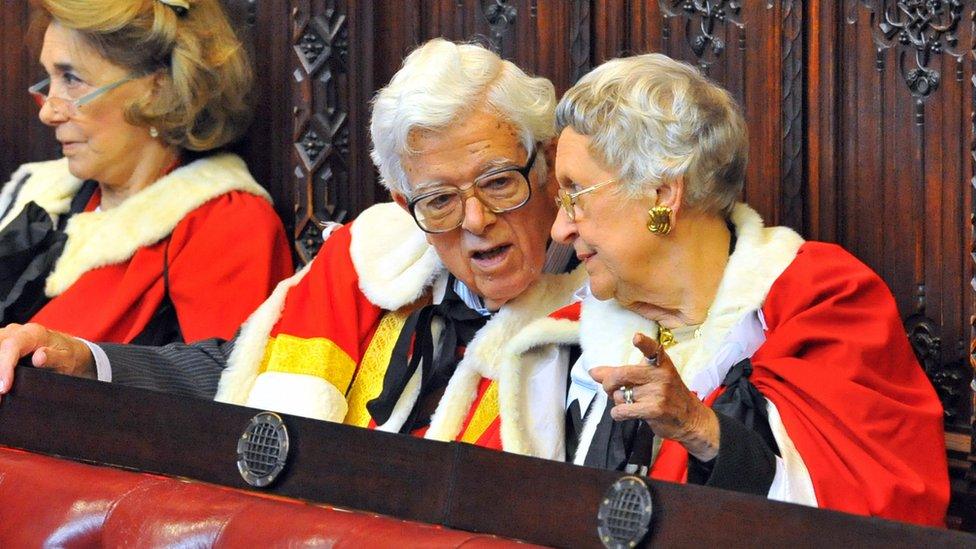 Geoffrey Howe at the House of Lords in April 2014
