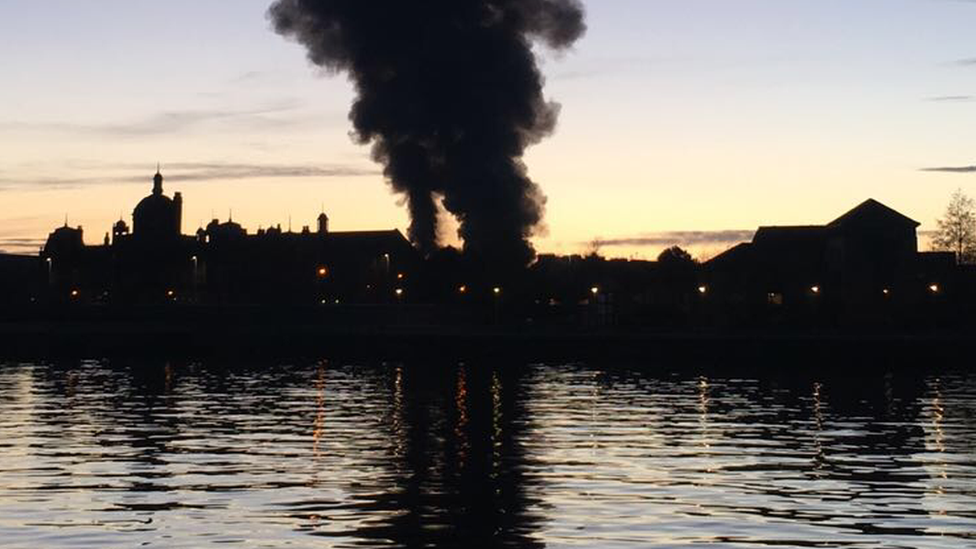 Fire in Helen Street, Govan