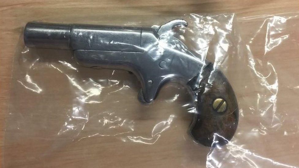 Police seized two handguns and other weapons from a man in Brisbane, Queensland