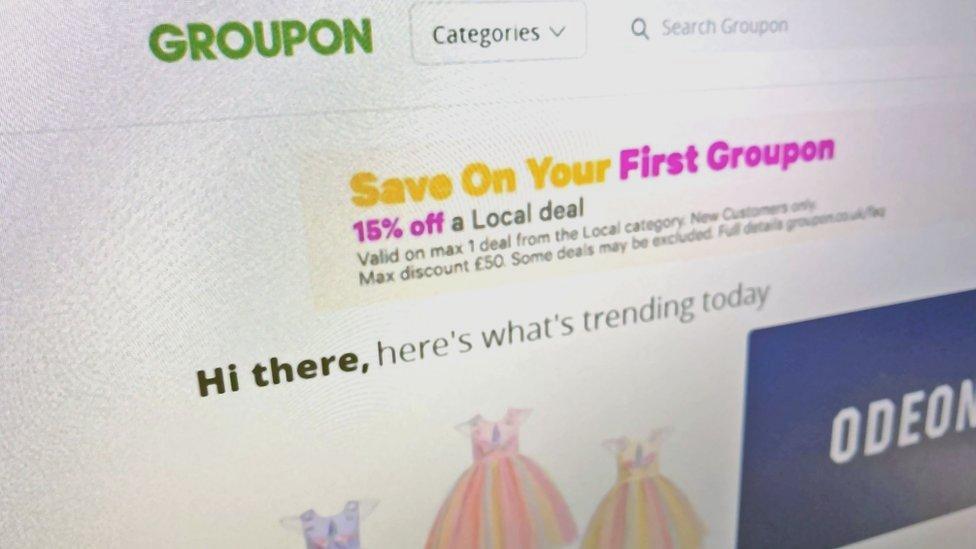 Groupon UK website