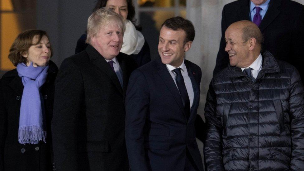 Boris Johnson and Emmanuel Macron