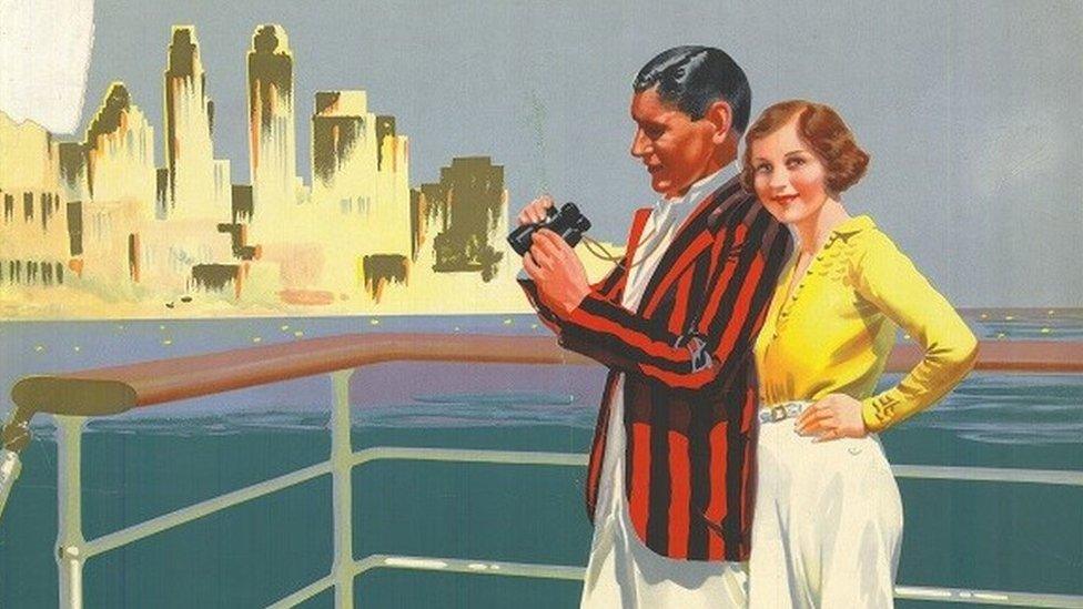 Picture of two people on a cruise ship