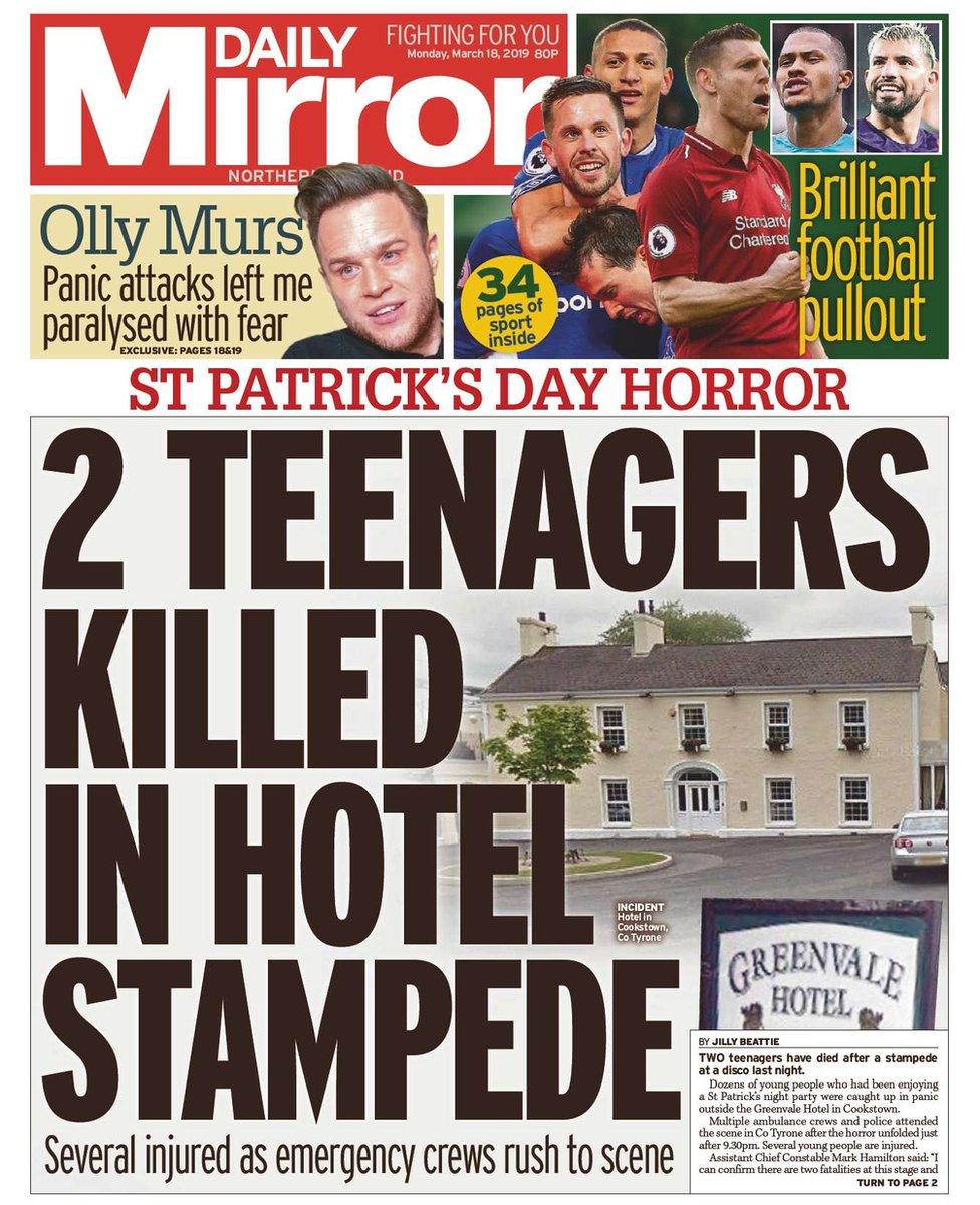 Daily Mirror front page