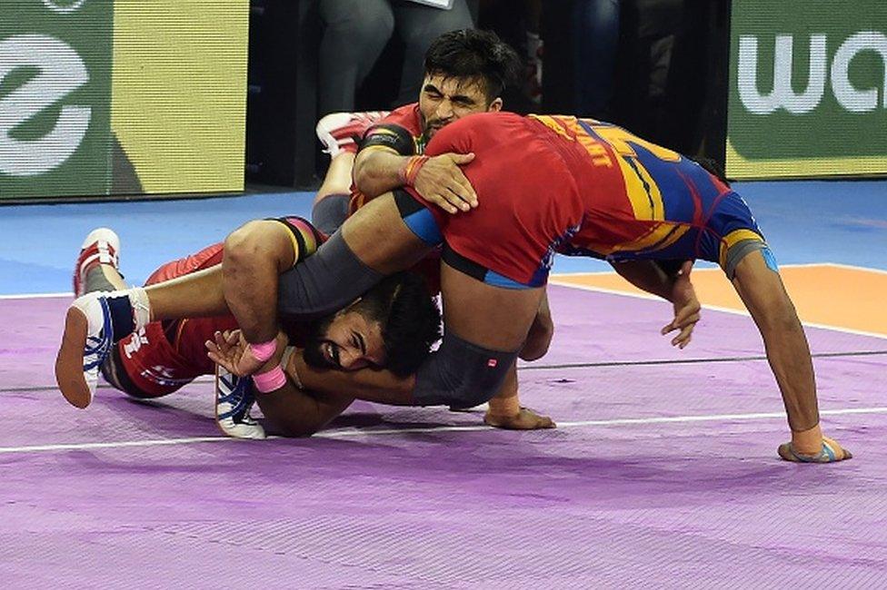 Pro kabaddi match