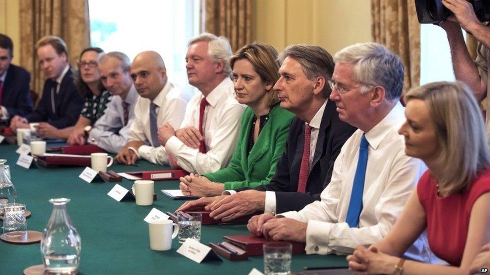 Philip Hammond and other members of Theresa May's cabinet