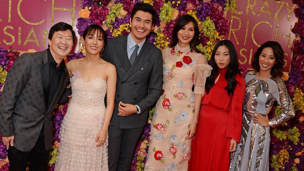 The cast of Crazy Rich Asians