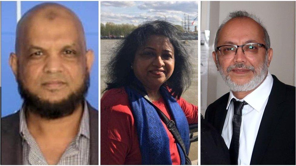 Anwar Hussain Oli, Dr Louisa Rajakumari and Dr Yusuf Patel