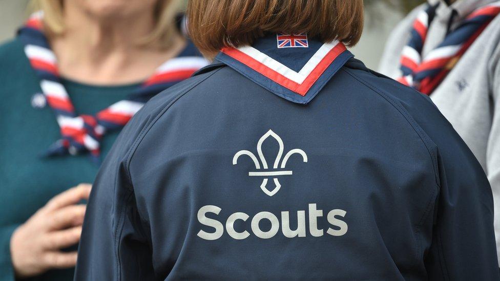 A scout volunteer