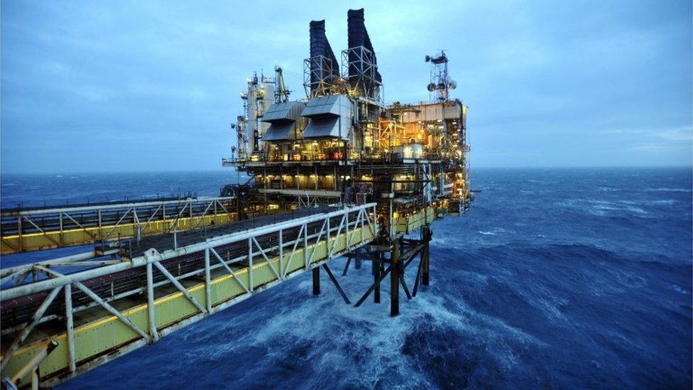 BP oil platform in the North Sea