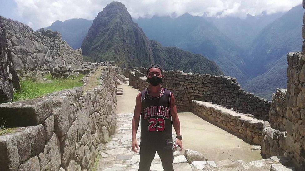 Jesse Katayama at Machu Picchu