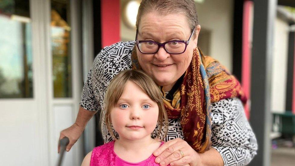 Sandra, 55 and her granddaughter Pippa, 6