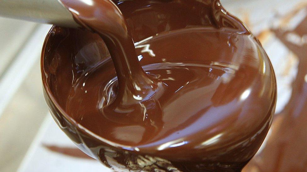 Melted chocolate