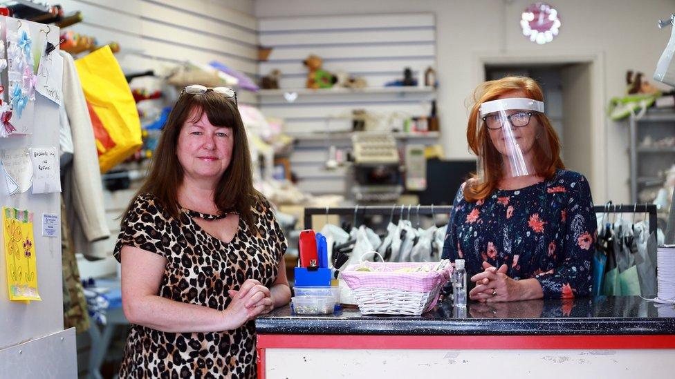 Julie Oxley in her shop