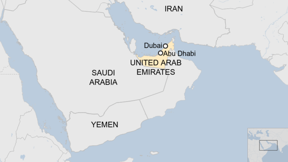 UAE map