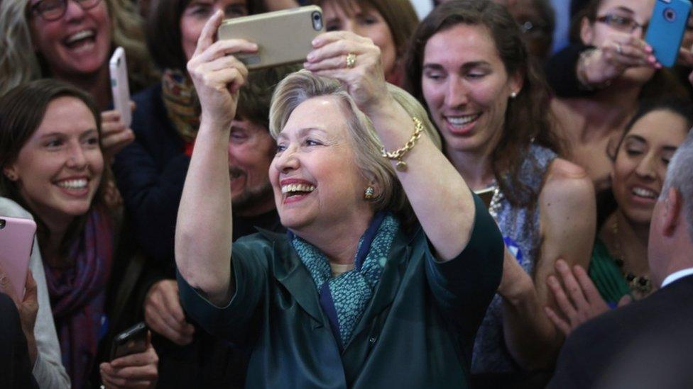 Hillary Clinton in Bridgeport, Connecticut, 24 April