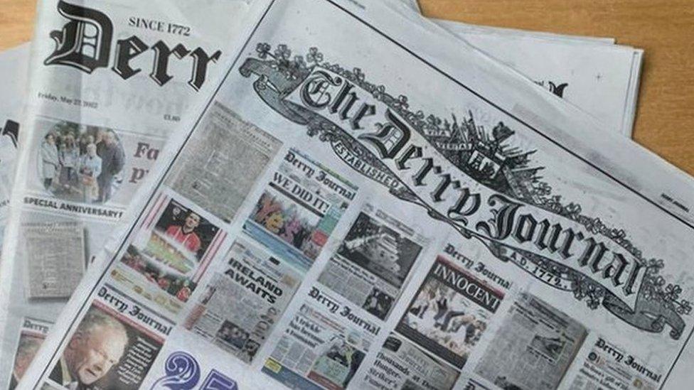 Copies of the Derry Journal