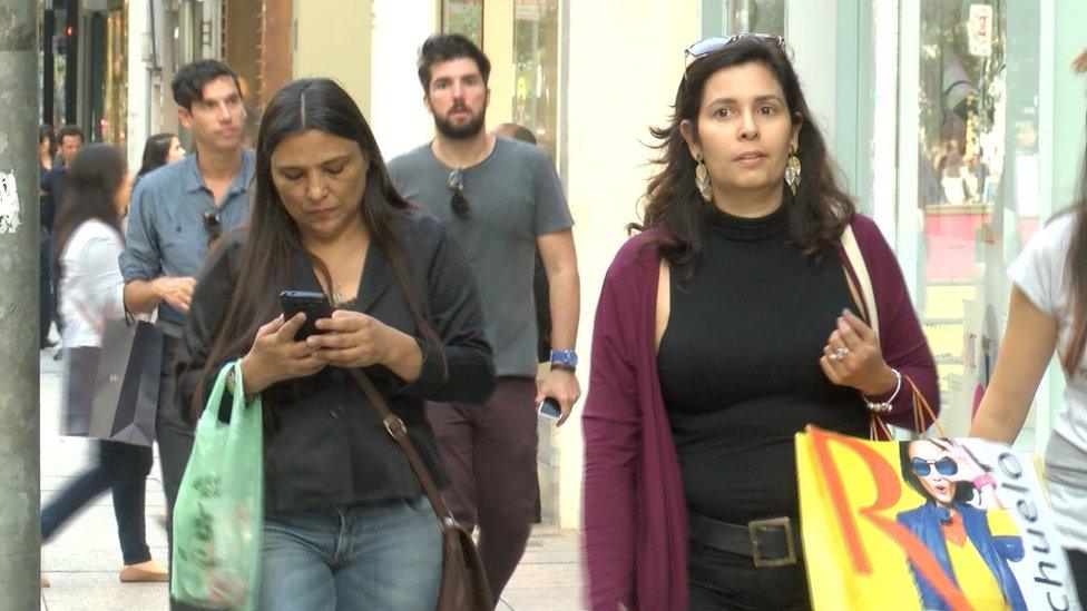 Shoppers in Brazil