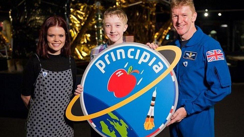 The winning space badge entry for Tim Peake