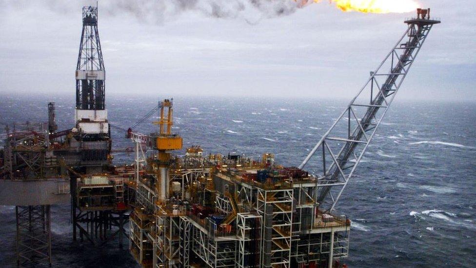 North Sea oil platform