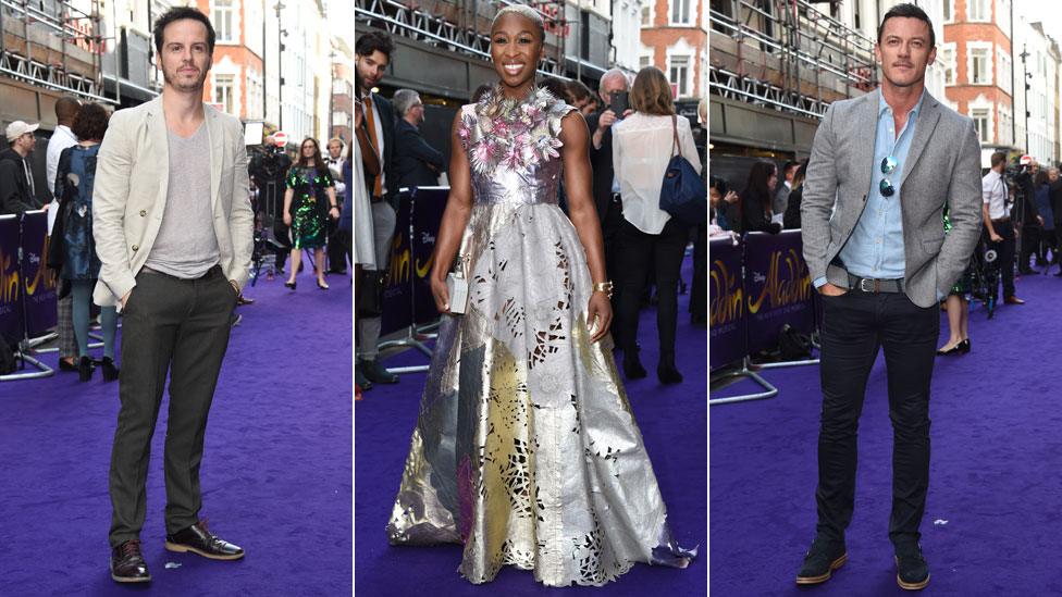 Andrew Scott, Cynthia Erivo and Luke Evans