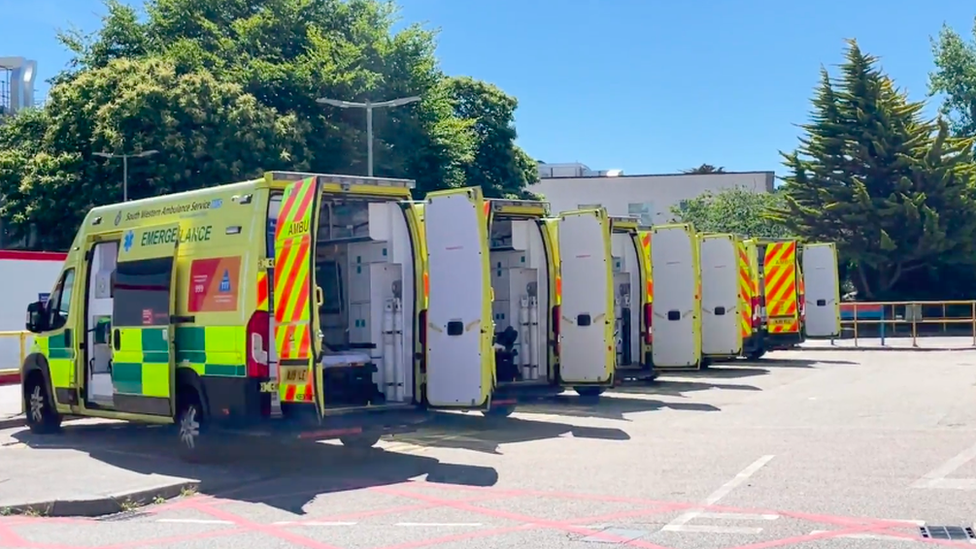 South West Ambulance Service vehicles