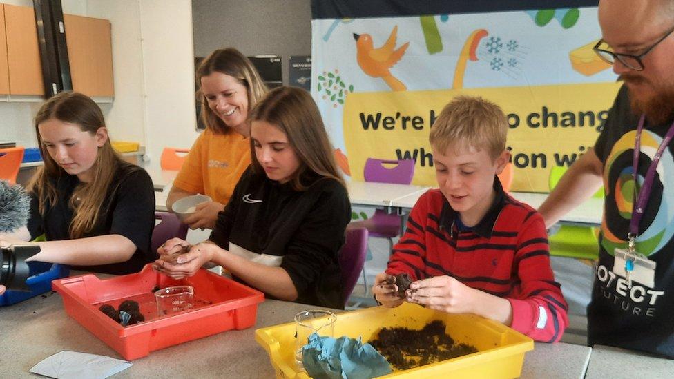 Children learning in a classroom