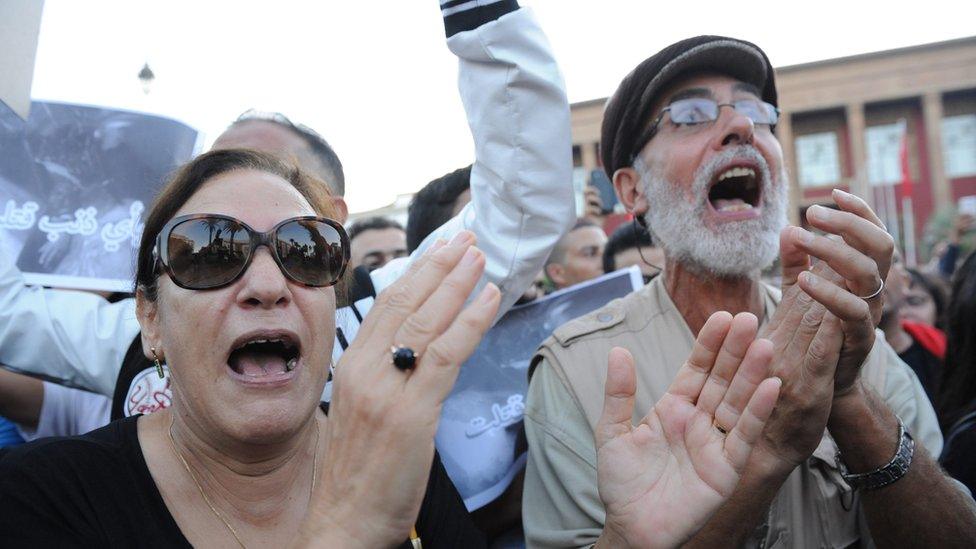 Protest in Rabat. 30 Oct 2016