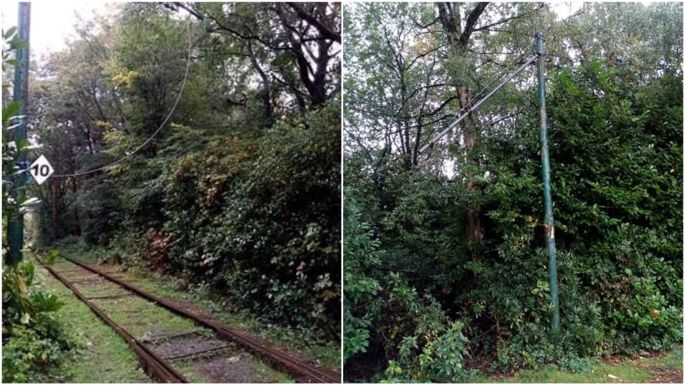 Wire theft at Heaton Park Tramway