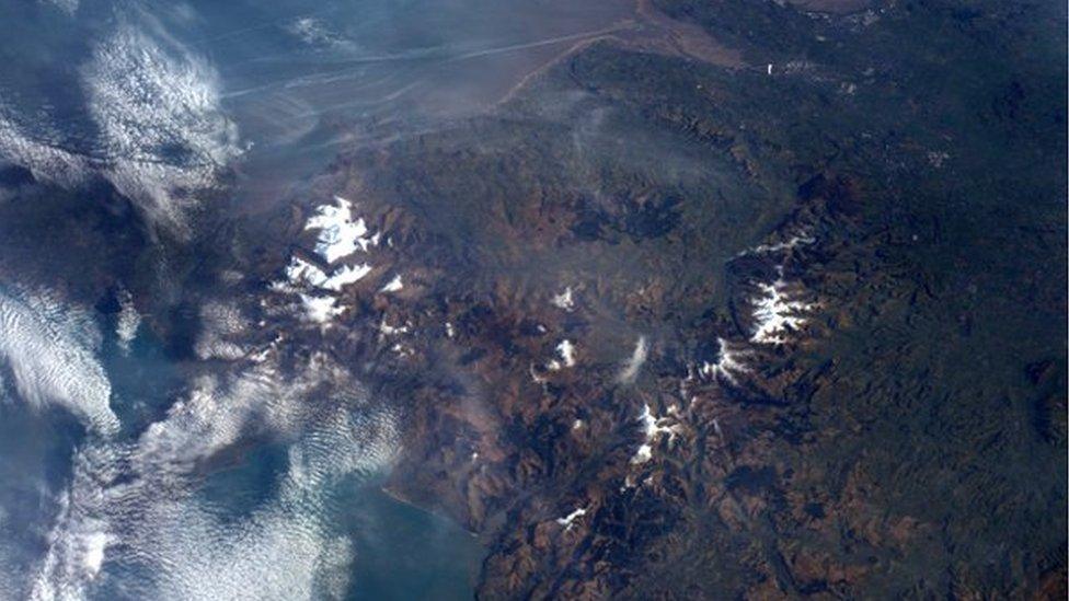 Wales as viewed from the International Space Station