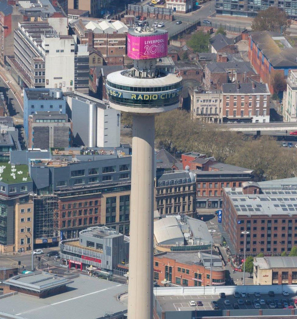 Aerial view of tower