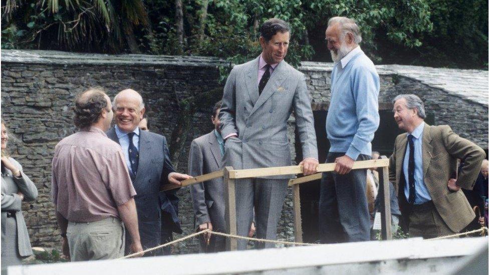 Prince Charles at the Lost Gardens of Heligan