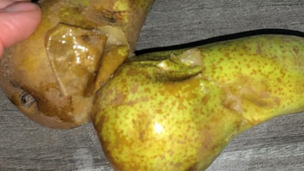 Mouldy pears